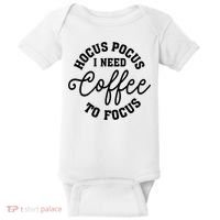 Halloween Hocus Pocus I Need Coffee To Focus Baby Bodysuit thumb 0