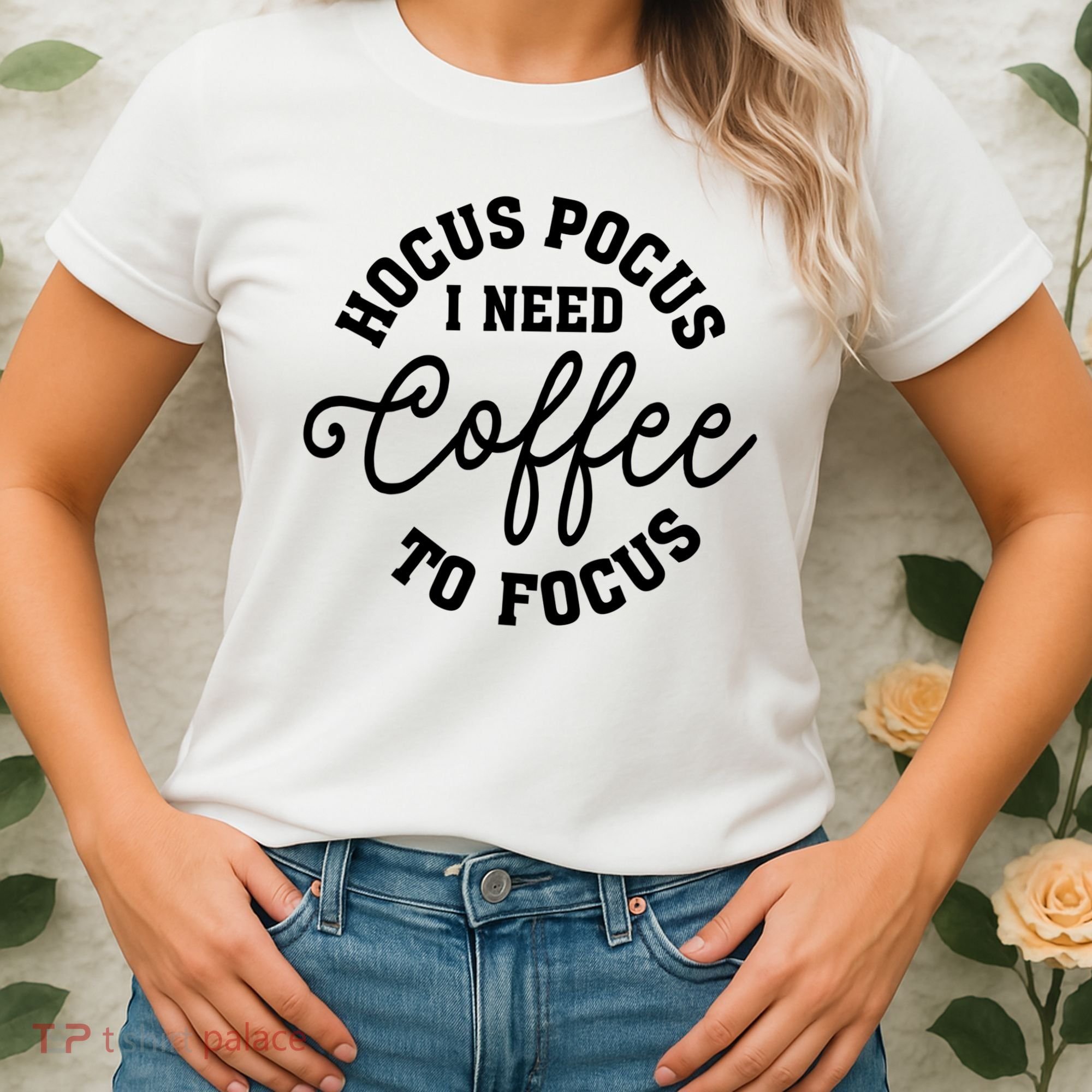 Halloween Hocus Pocus I Need Coffee To Focus Women's T-Shirt