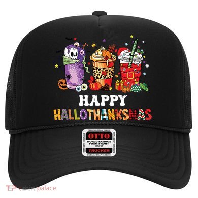 Happy Hallothanksmas Pumpkin Spice Cups Hat