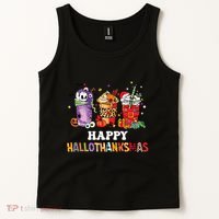 Happy Hallothanksmas Pumpkin Spice Cups Tank Top thumb 2