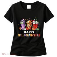 Happy Hallothanksmas Pumpkin Spice Cups Women's T-Shirt thumb 0