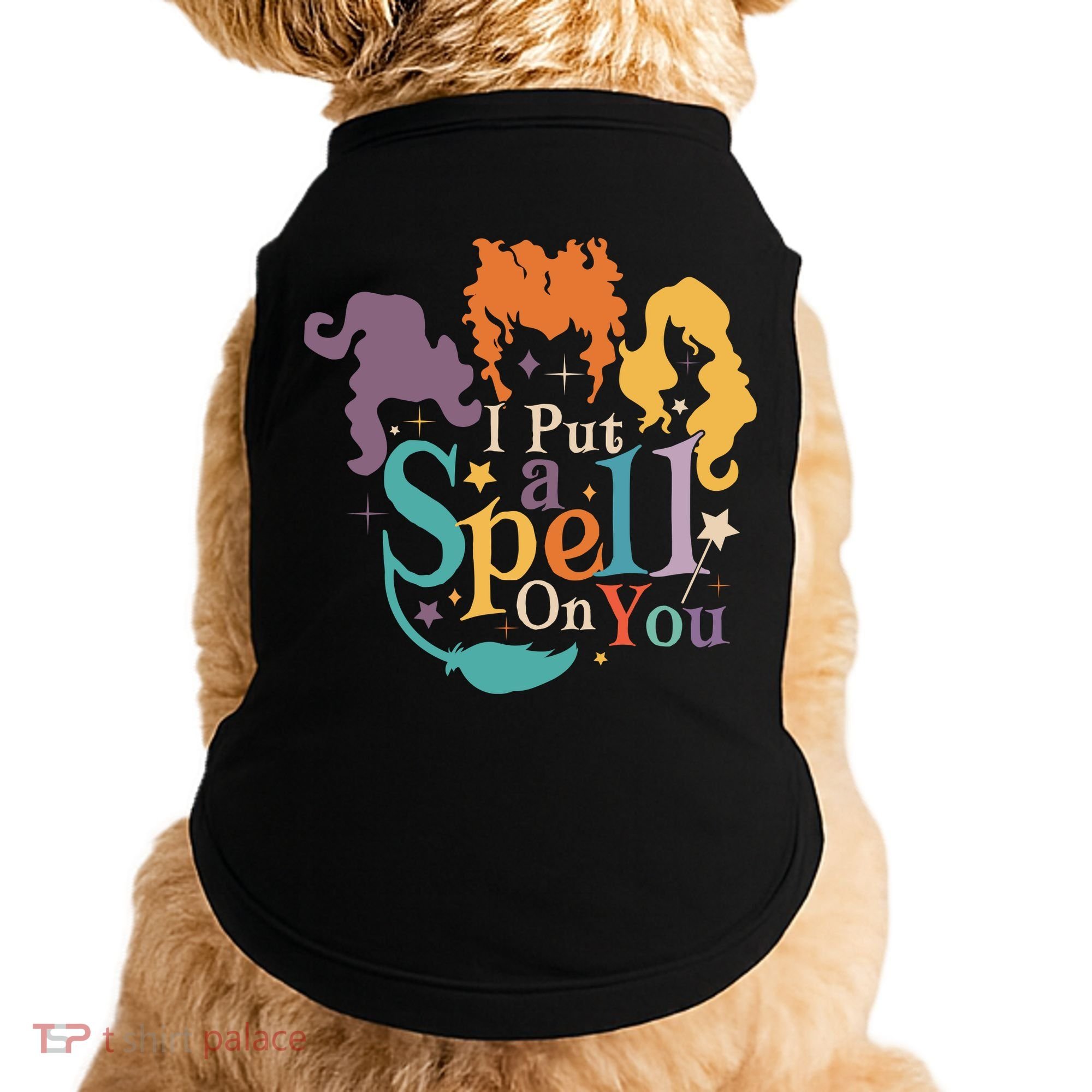Halloween Hocus Pocus I Put A Spell On You Sanderson Sisters Doggie Tank