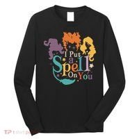Halloween Hocus Pocus I Put A Spell On You Sanderson Sisters Long Sleeve Shirt thumb 0