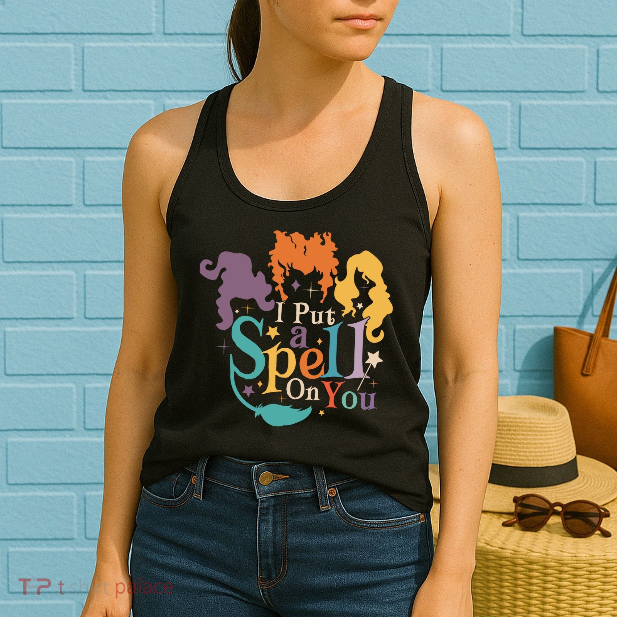 Halloween Hocus Pocus I Put A Spell On You Sanderson Sisters Women's Tank Top
