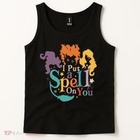 Halloween Hocus Pocus I Put A Spell On You Sanderson Sisters Tank Top thumb 2