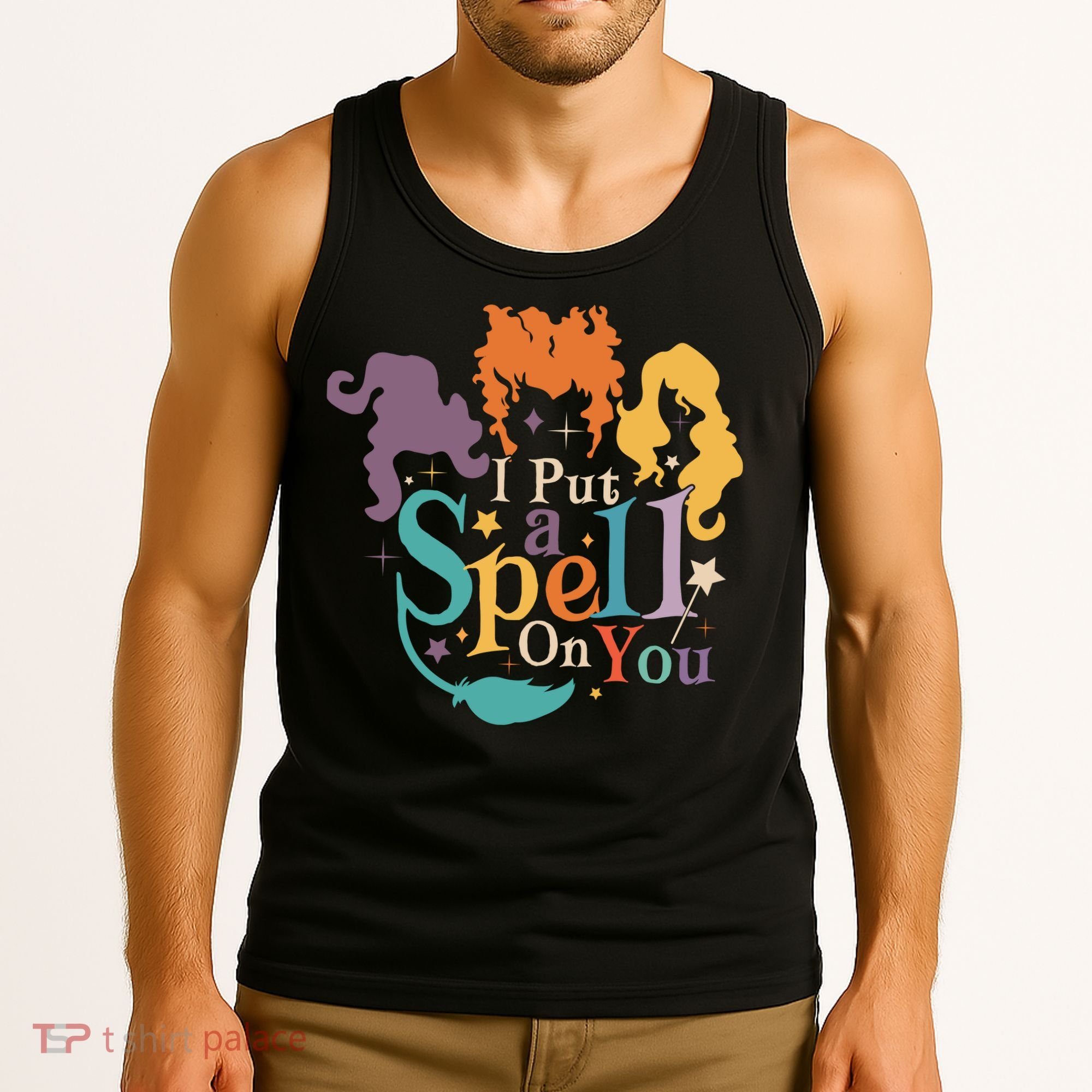 Halloween Hocus Pocus I Put A Spell On You Sanderson Sisters Tank Top