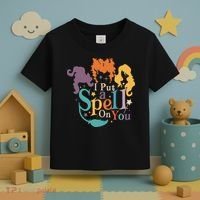 Halloween Hocus Pocus I Put A Spell On You Sanderson Sisters Toddler T-Shirt thumb 3