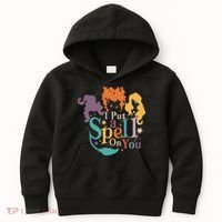 Halloween Hocus Pocus I Put A Spell On You Sanderson Sisters Kids Hoodie thumb 0