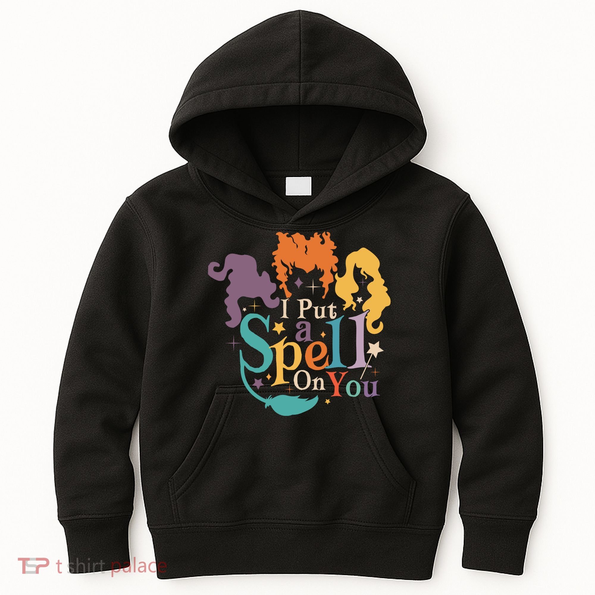 Halloween Hocus Pocus I Put A Spell On You Sanderson Sisters Kids Hoodie