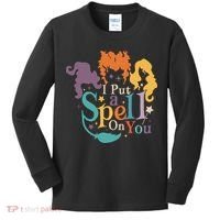 Halloween Hocus Pocus I Put A Spell On You Sanderson Sisters Kids Long Sleeve Shirt thumb 0