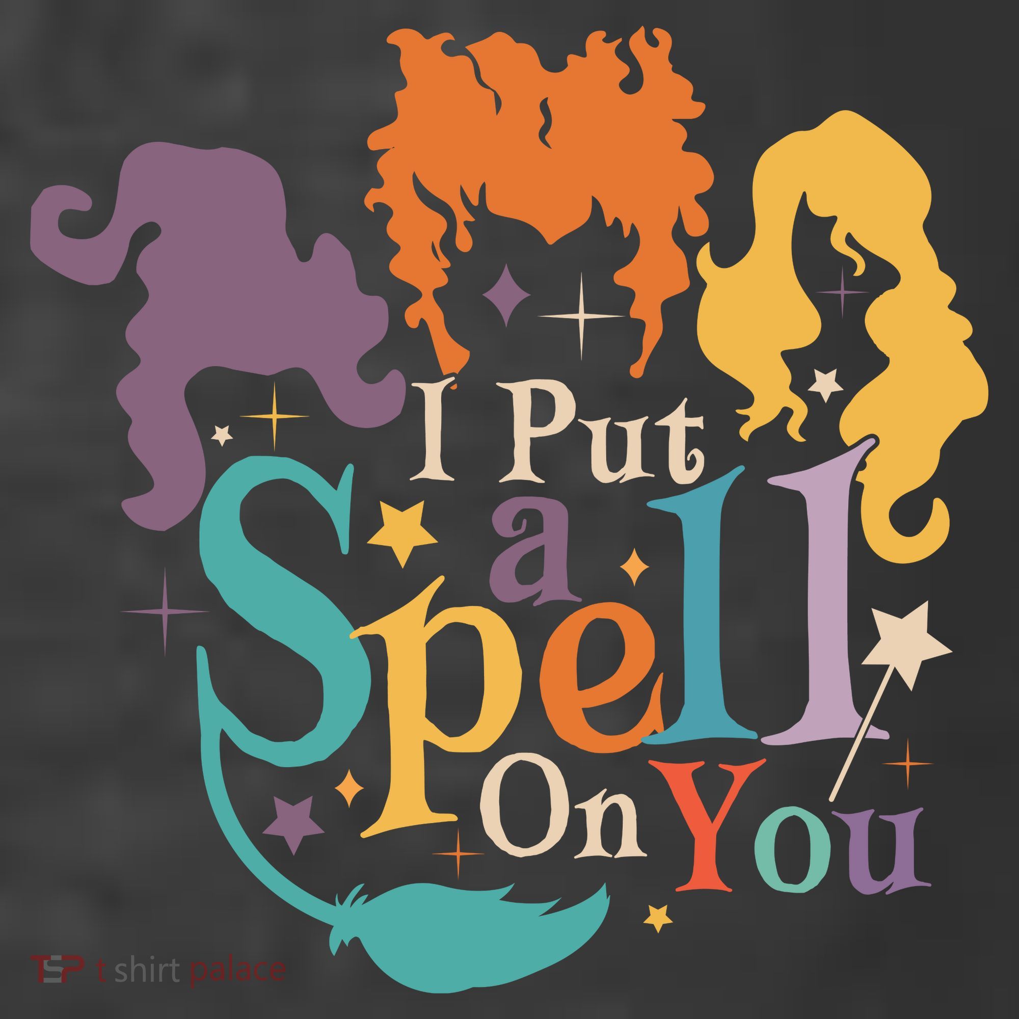 Halloween Hocus Pocus I Put A Spell On You Sanderson Sisters Kids T-Shirt