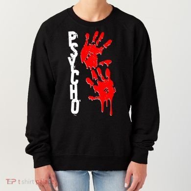 Halloween Horror Psycho Hand Prints Women's Sweatshirt