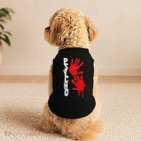 Halloween Horror Psycho Hand Prints Doggie Tank thumb 2