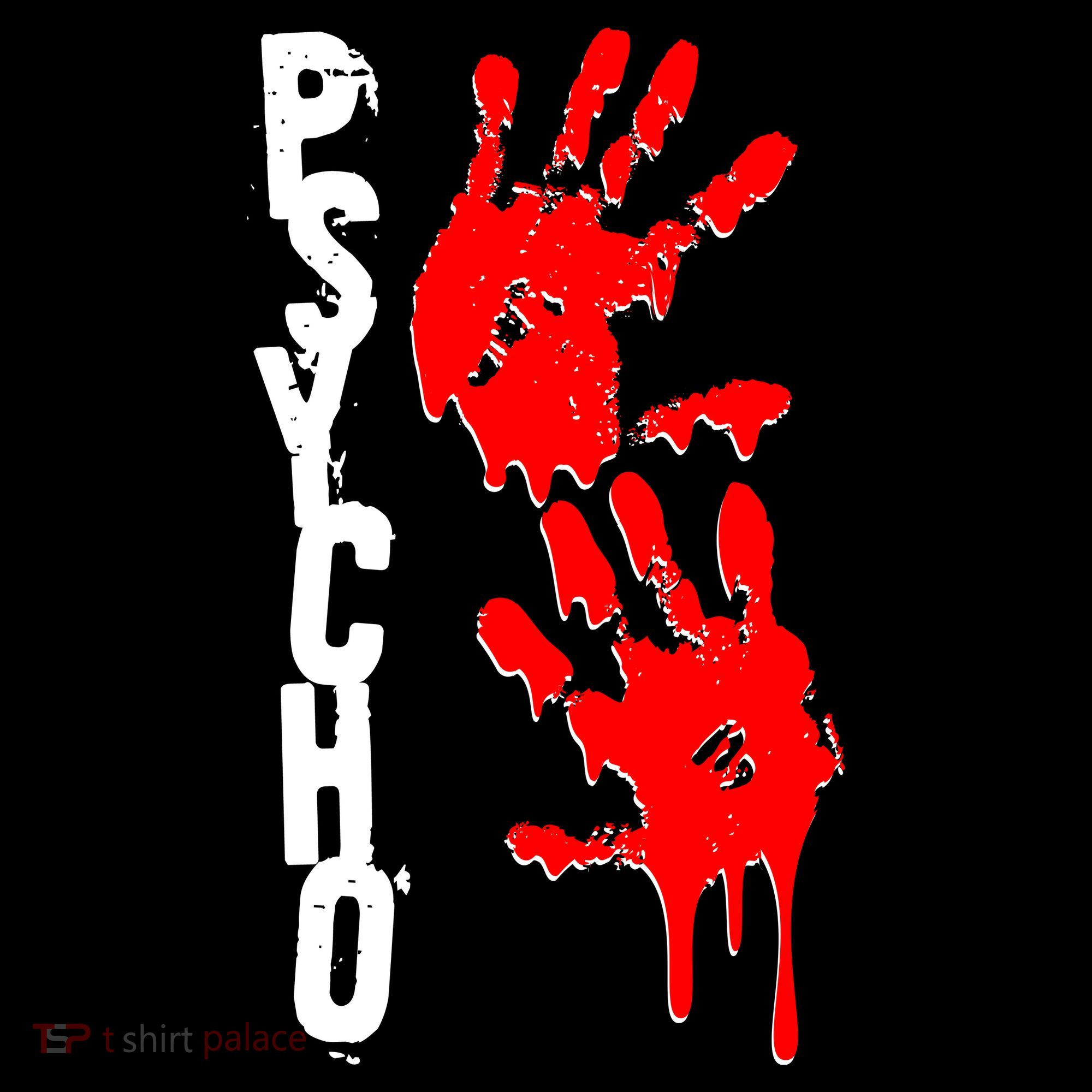 Halloween Horror Psycho Hand Prints Doggie Tank