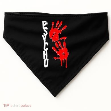 Halloween Horror Psycho Hand Prints USA-Made Doggie Bandana
