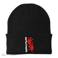 Halloween Horror Psycho Hand Prints Beanie thumb 0