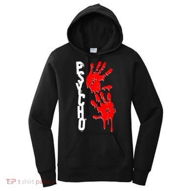 Halloween Horror Psycho Hand Prints Women's Hoodie