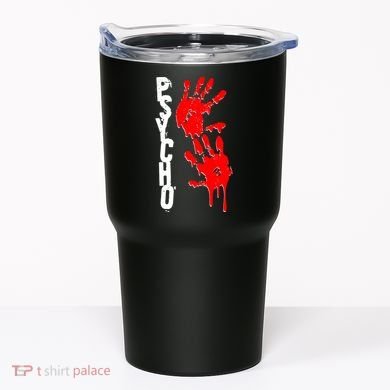 Halloween Horror Psycho Hand Prints Tumbler