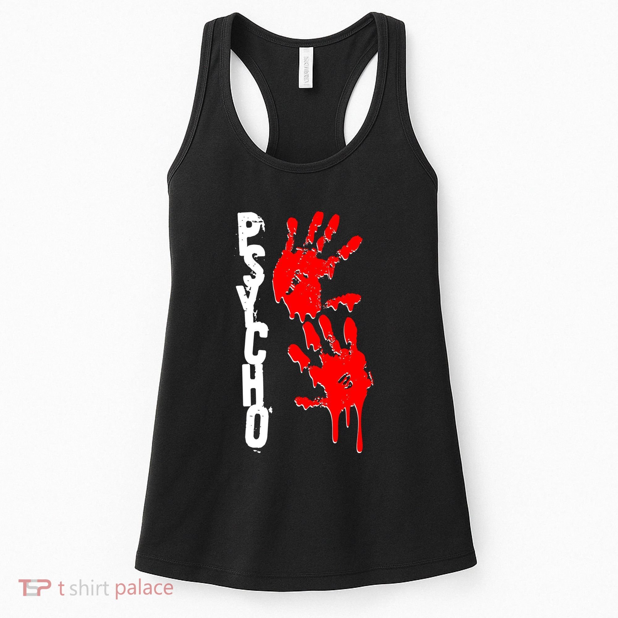 Halloween Horror Psycho Hand Prints Women's Tank Top