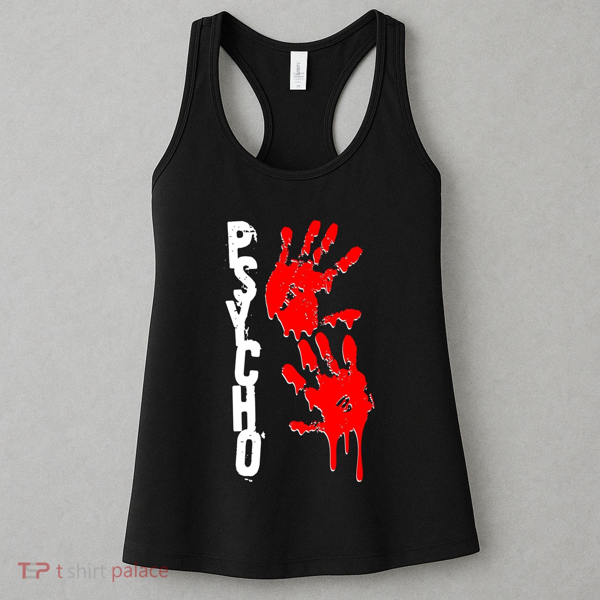 Halloween Horror Psycho Hand Prints Women's Tank Top