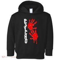 Halloween Horror Psycho Hand Prints Toddler Hoodie thumb 0