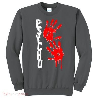 Halloween Horror Psycho Hand Prints Sweatshirt
