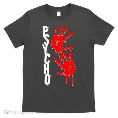 Halloween Horror Psycho Hand Prints T-Shirt