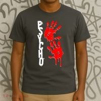 Halloween Horror Psycho Hand Prints T-Shirt thumb 3