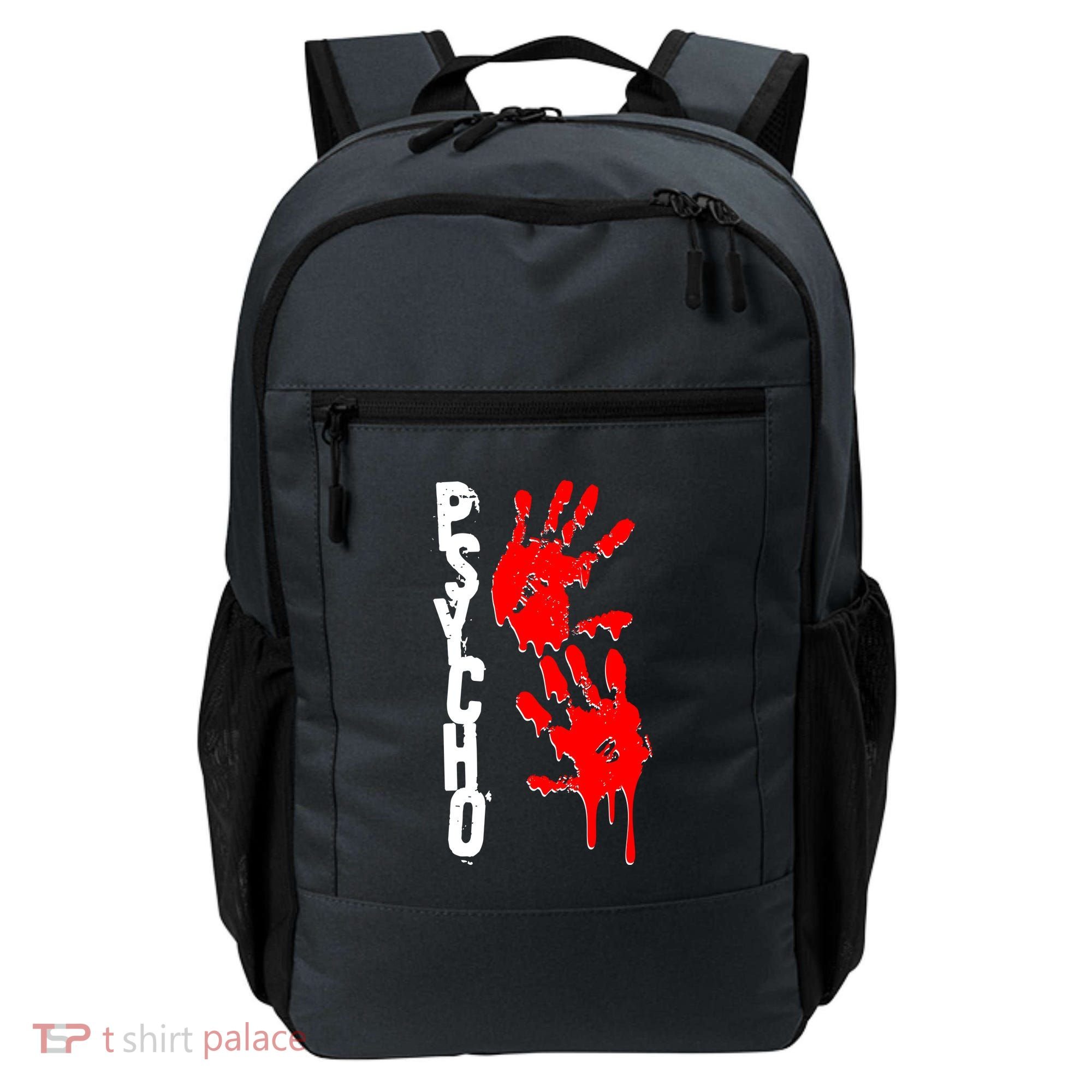 Halloween Horror Psycho Hand Prints Backpack