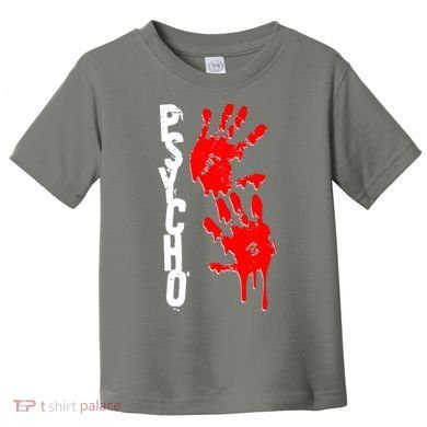 Halloween Horror Psycho Hand Prints Toddler T-Shirt