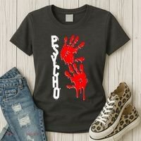 Halloween Horror Psycho Hand Prints Women's T-Shirt thumb 3