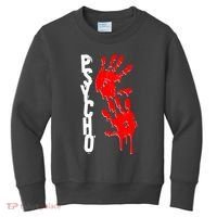 Halloween Horror Psycho Hand Prints Kids Sweatshirt thumb 0