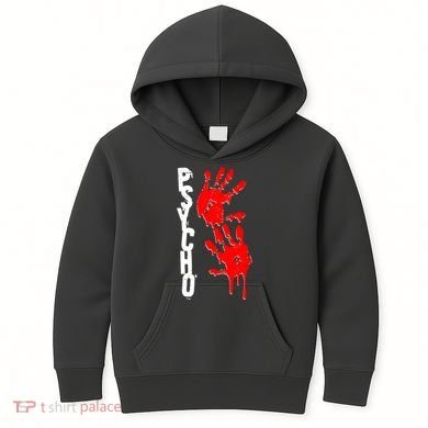 Halloween Horror Psycho Hand Prints Kids Hoodie