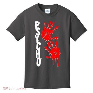 Halloween Horror Psycho Hand Prints Kids T-Shirt