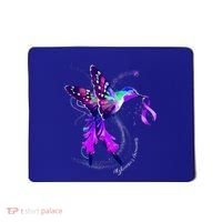 Hummingbird Holding Purple Ribbon AlzheimerS Mousepad thumb 0