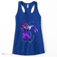 Hummingbird Holding Purple Ribbon AlzheimerS Women's Tank Top thumb 0