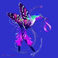 Hummingbird Holding Purple Ribbon AlzheimerS Women's Tank Top thumb 5