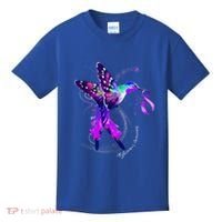 Hummingbird Holding Purple Ribbon AlzheimerS Kids T-Shirt thumb 0