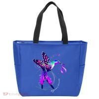 Hummingbird Holding Purple Ribbon AlzheimerS Tote Bag thumb 0
