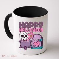 Happy Halloween Pink Cute Coffee Mug thumb 0