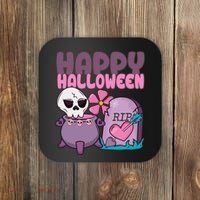 Happy Halloween Pink Cute Coaster thumb 0