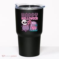 Happy Halloween Pink Cute Tumbler thumb 0