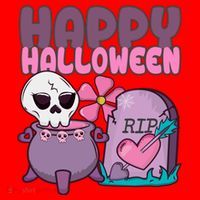 Happy Halloween Pink Cute Santa Hat thumb 1