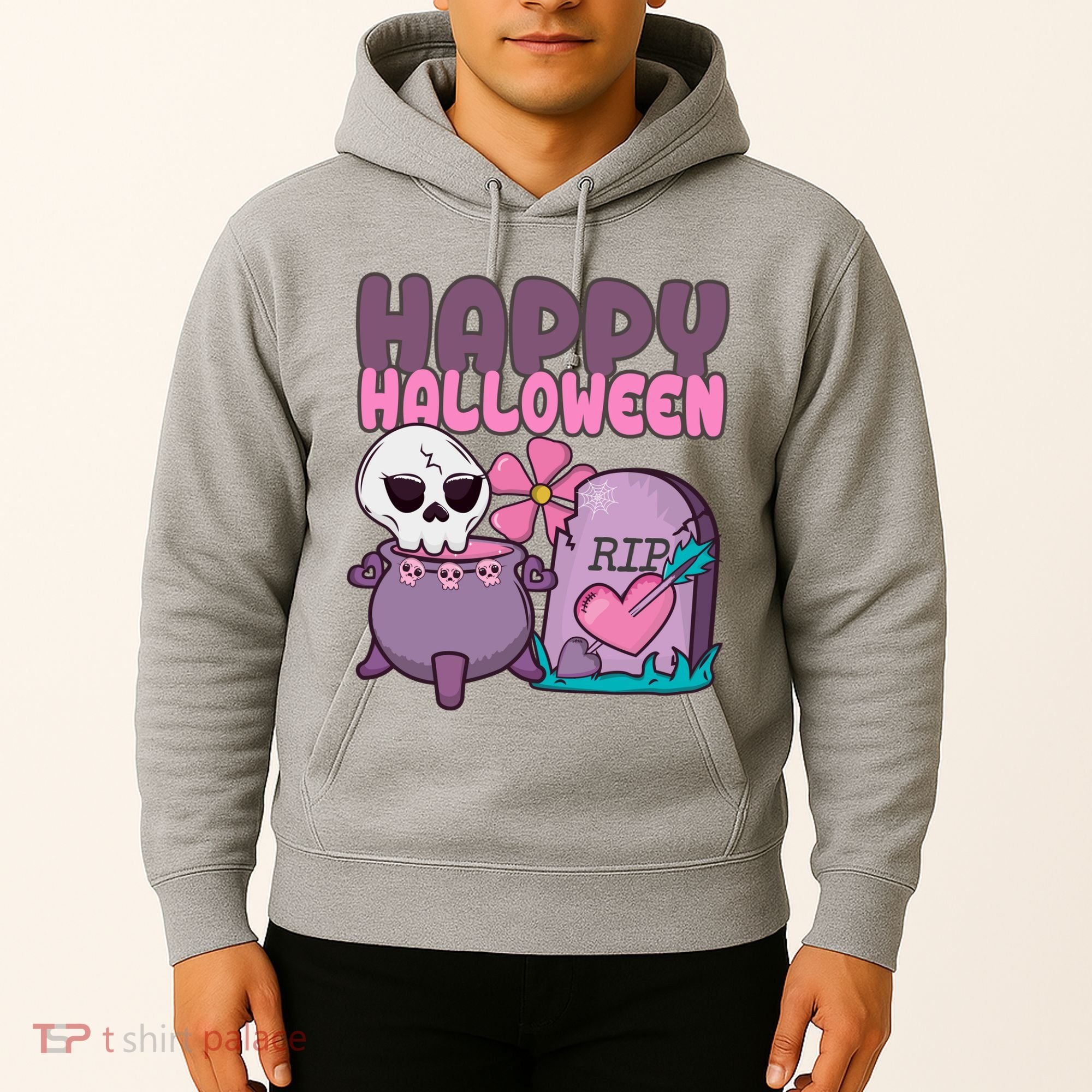 Happy Halloween Pink Cute Hoodie