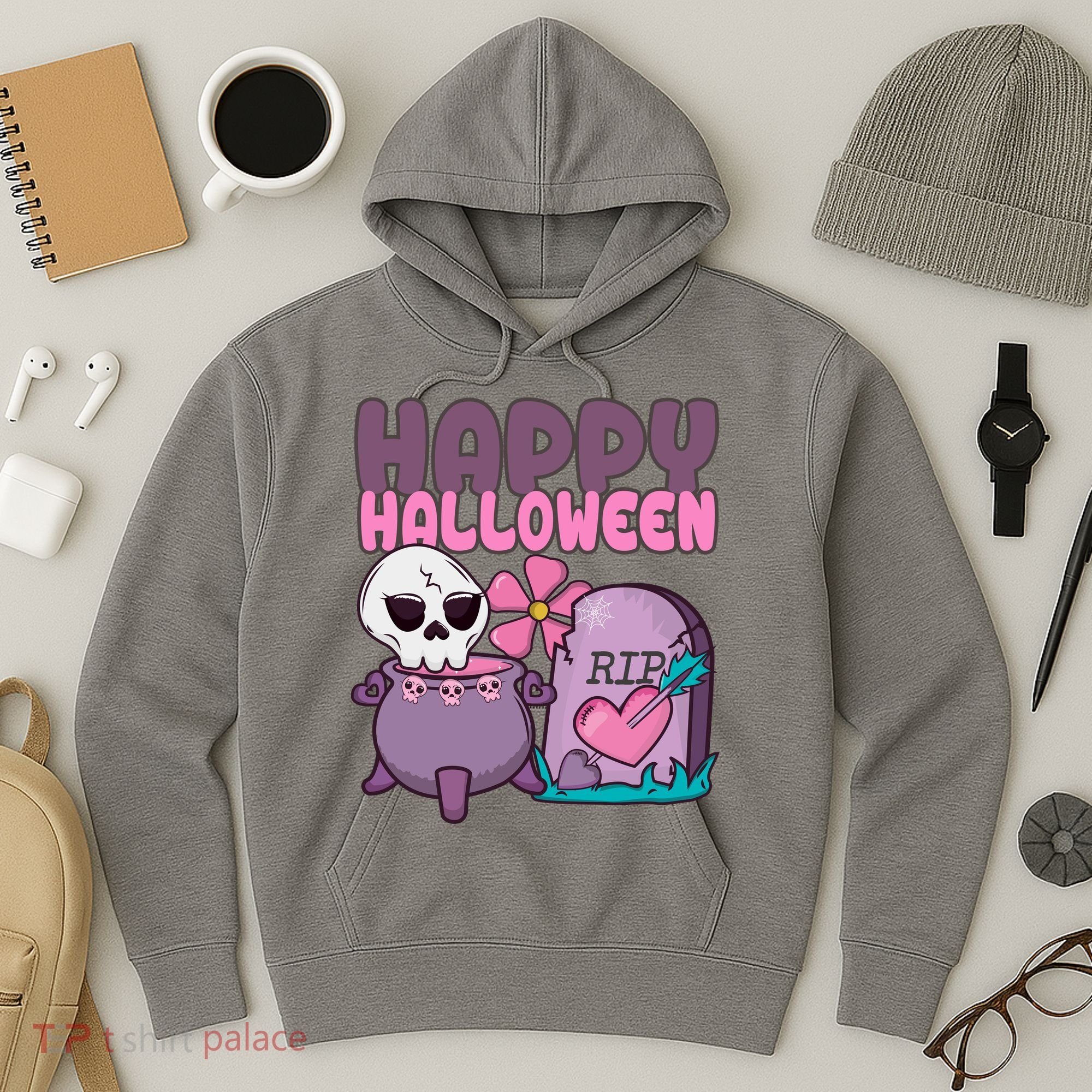 Happy Halloween Pink Cute Hoodie