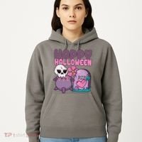 Happy Halloween Pink Cute Hoodie thumb 5