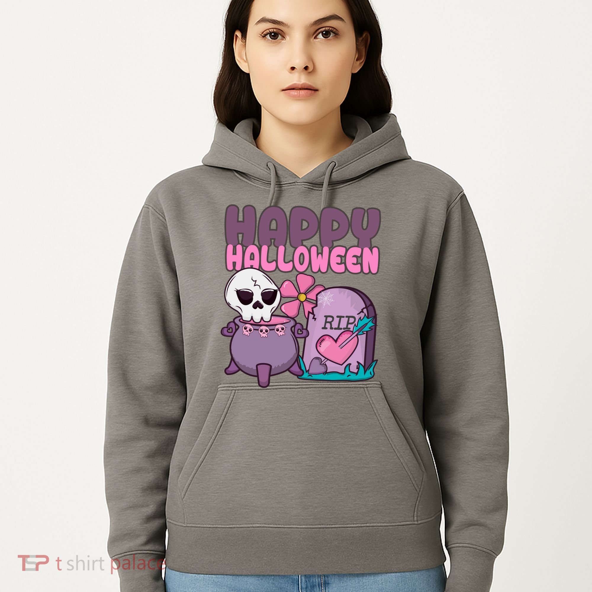 Happy Halloween Pink Cute Hoodie