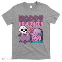 Happy Halloween Pink Cute T-Shirt thumb 0