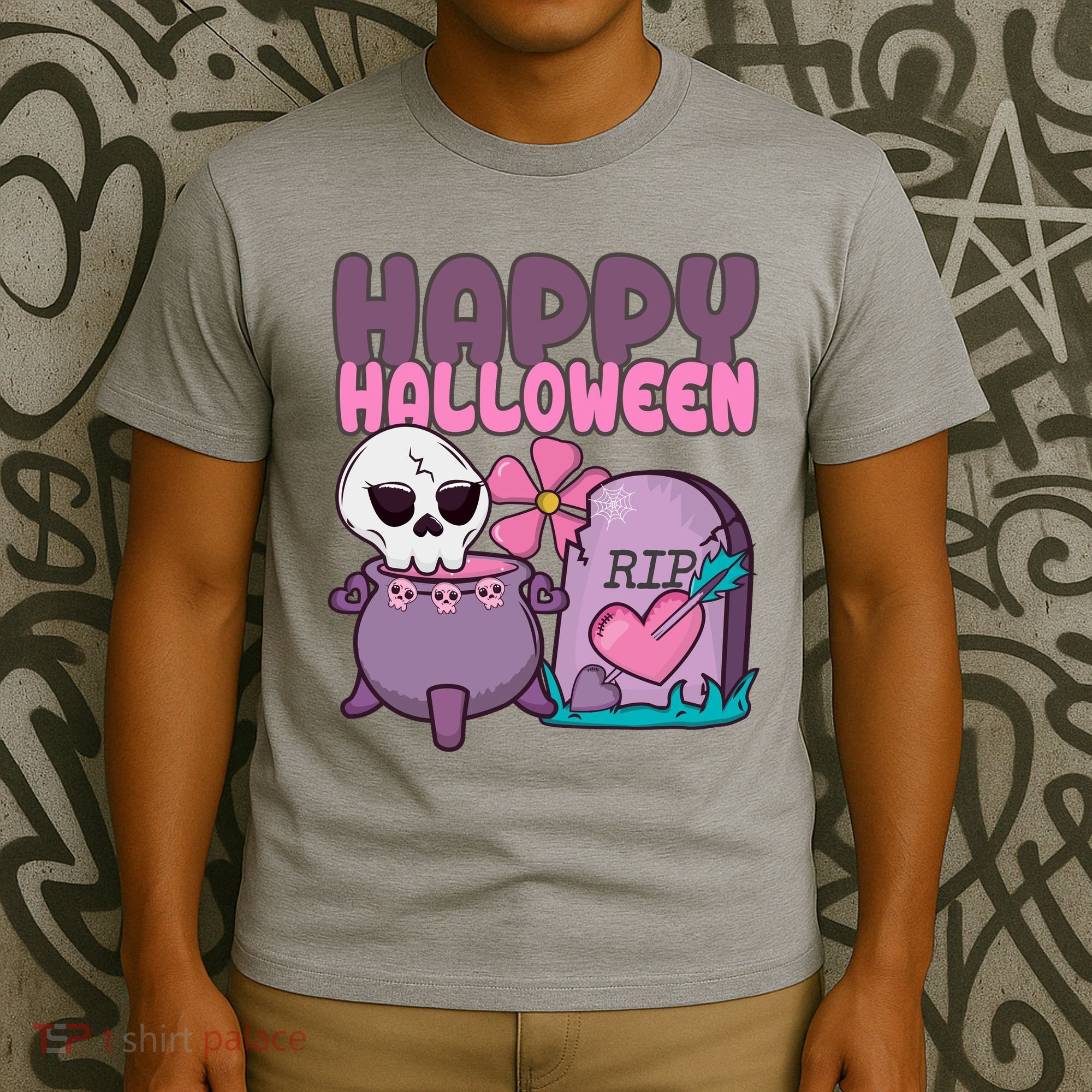 Happy Halloween Pink Cute T-Shirt