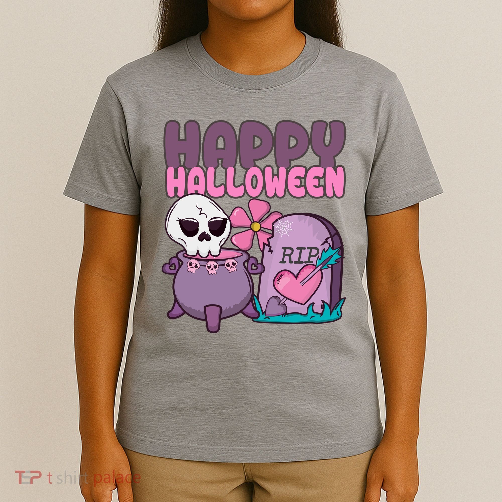 Happy Halloween Pink Cute T-Shirt